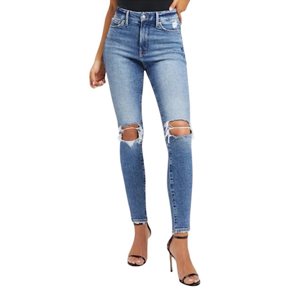 Good American Distressed Skinny Jeans